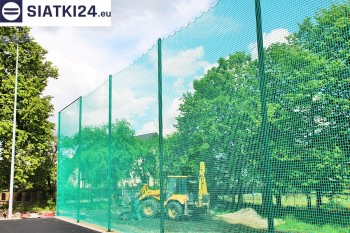 Siatki Wocławek - Zabezpieczenie za bramkami i trybun boiska piłkarskiego dla terenów Wocławeka